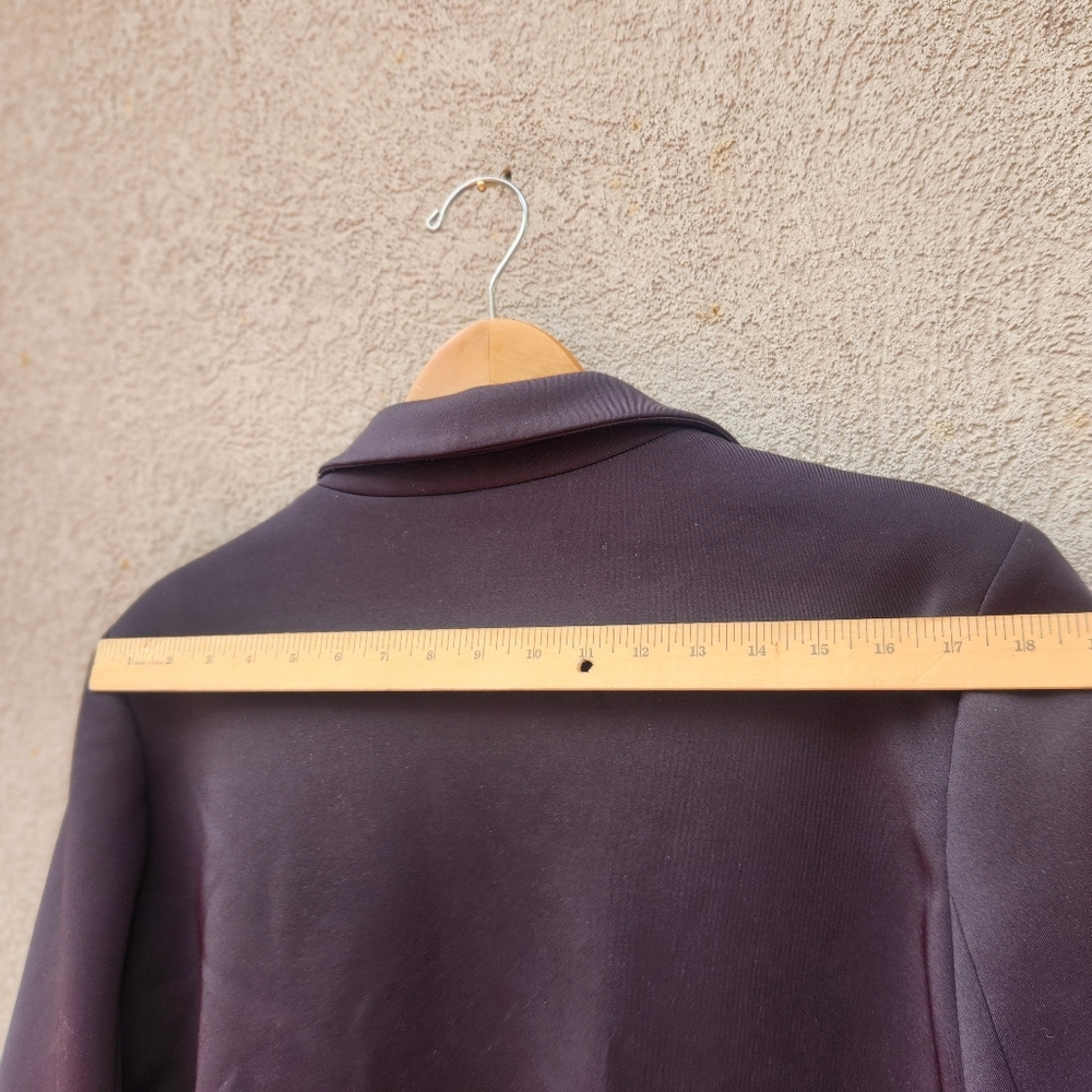 GOOD AMERICAN Women's Waisted Stretch Blazer Size 5 Extra Large Black - Picture 8 of 10